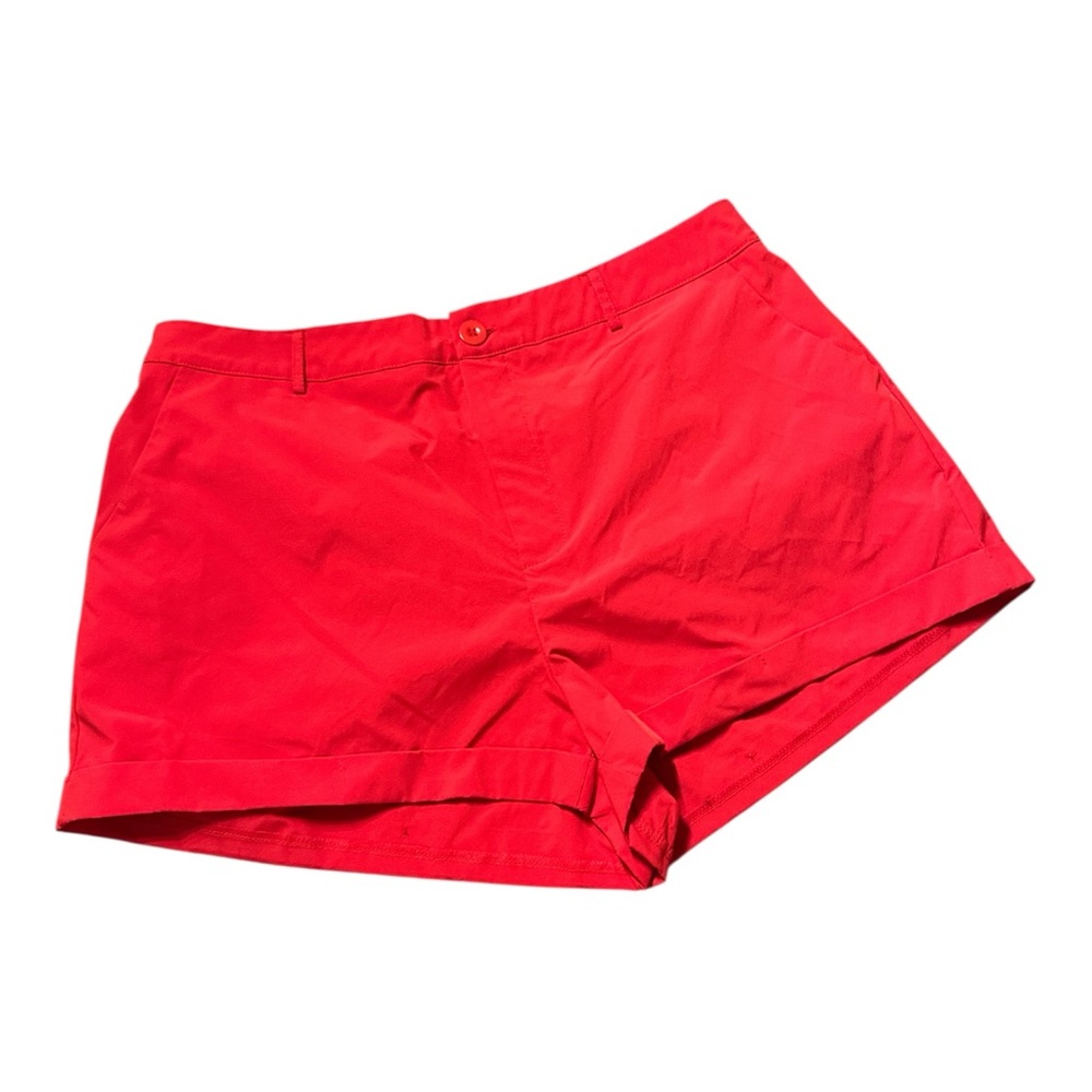 SHEIN curve Vibrant Red High‎ Waist Shorts NWOT